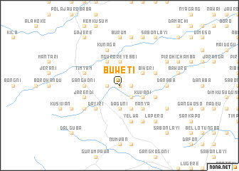 map of Buweti