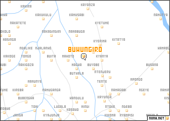 map of Buwungiro