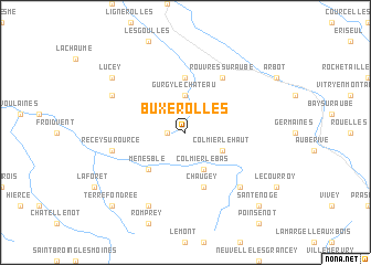 map of Buxerolles