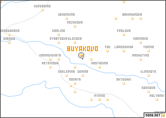 map of Buyakovo