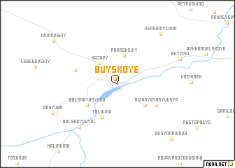 map of Buyskoye