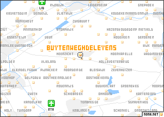 map of Buytenwegh de Leyens