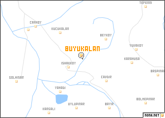 map of Büyükalan