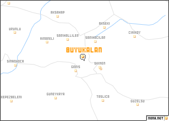 map of Büyükalan