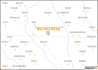 map of Büyükçavuş