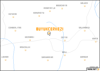 map of Büyükçerkezi