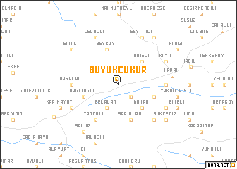 map of Büyükçukur