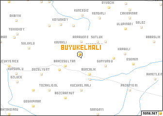 map of Büyükelmalı