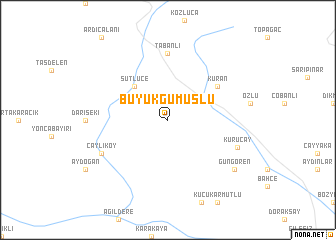 map of Büyükgümüşlü