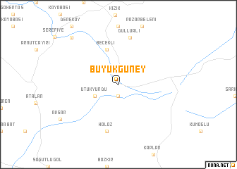 map of Büyükgüney