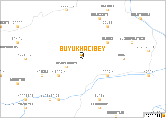 map of Büyükhacıbey