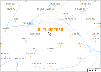 map of Büyükincesu