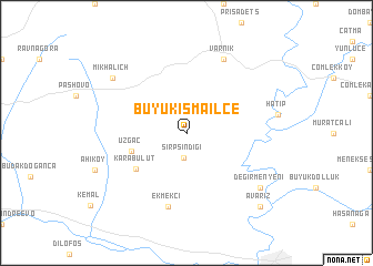 map of Büyükismailce