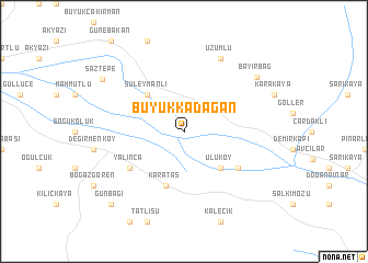 map of Büyükkadağan
