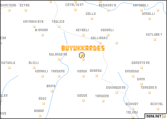 map of Büyükkardeş