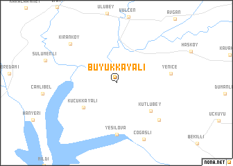 map of Büyükkayalı