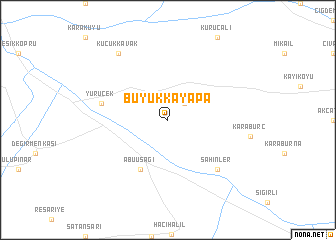 map of Büyükkayapa