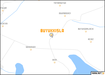 map of Büyükkışla