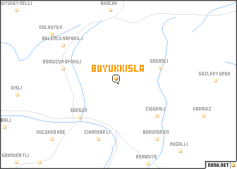 map of Büyükkışla
