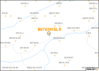 map of Büyükkışla