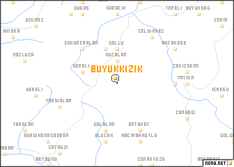 map of Büyükkızık