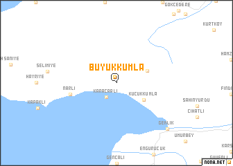 map of Büyükkumla