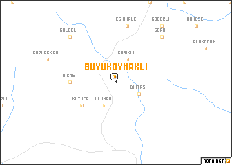 map of Büyükoymaklı