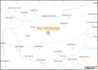 map of Büyüksusuz
