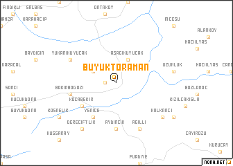 map of Büyüktoraman