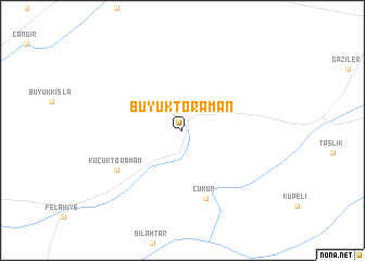 map of Büyüktoraman