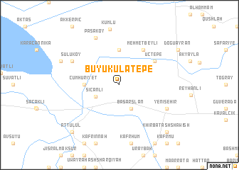 map of Büyükulatepe