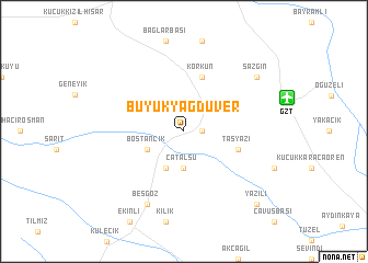 map of Büyükyağdüver