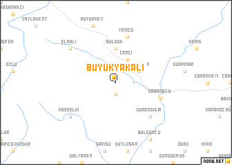 map of Büyükyakalı