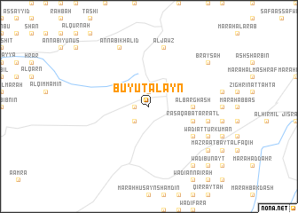 map of Buyūt al ‘Ayn