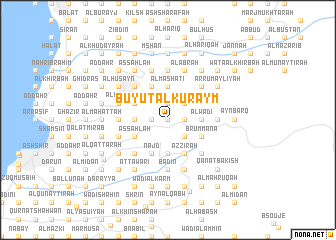 map of Buyūt al Kuraym