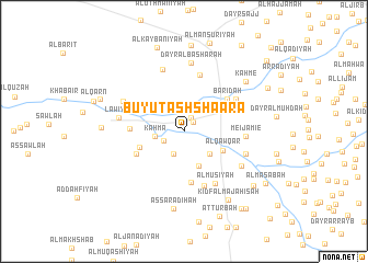 map of Buyūt ash Sha‘ārá