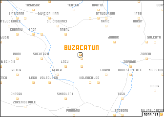 map of Buza-Cătun