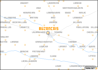 map of Buzançais