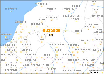 map of Būz Dāgh