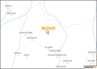 map of Būzdūn