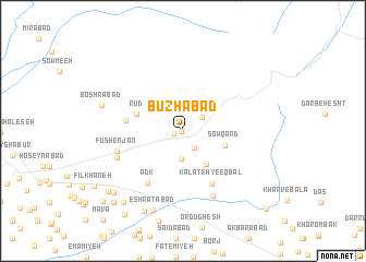 map of Būzhābād