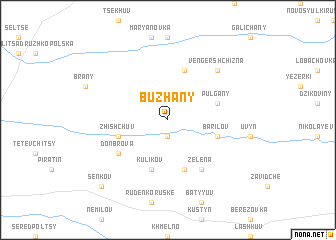 map of Buzhany