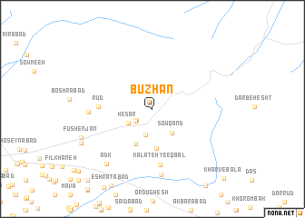 map of Būzhān