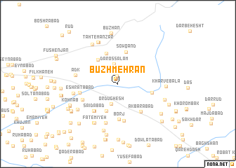 map of Būzh Mehrān