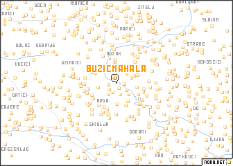 map of Buzić Mahala