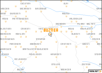 map of Buznea