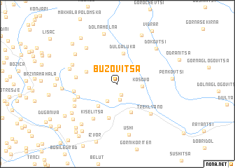 map of Bŭzovitsa