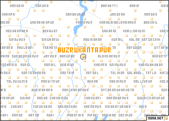 map of Buzruk Antapur