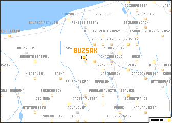 map of Buzsák