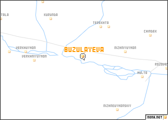 map of Buzulayeva